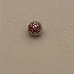 Pandora Disney Belle  Red Rose Charm